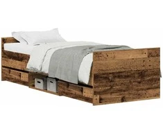 Lova Lovos rėmas Senovinis medis 193 x 78 x 50 cm Apdirbta mediena