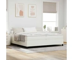 Lova Platforminės lovos rėmas Kreminė 200 x 200 cm