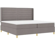 Kiemas lova su LED juostelėmis Tortora 200 x 200 cm audinys
