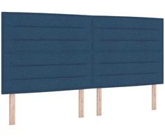 Kiemas lova su čiužiniu Mėlyna 200 x 200 cm audinys