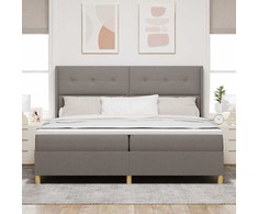 Kiemas lova su galvūgalio Tortora 200 x 200 cm audinys