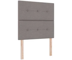 Kiemas lova su čiužiniu Taupe 200 x 100 cm audinys