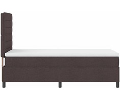 Kiemas lova su čiužiniu Tamsiai rudas 90 x 190 cm audinys