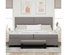 Kiemas lova su galvūgalio Tortora 200 x 200 cm audinys