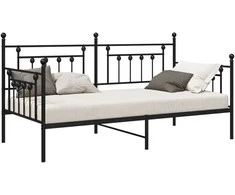 Lova Dienos lovos rėmas Juoda 107 x 203 cm Plienas