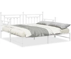 Lova Dienos lovos rėmas Balta 90 x 190 cm Plienas