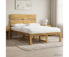 Lova Dviejų lovų rėmas su galvūgaliu ROSTOCK Balta 135 x 190 cm