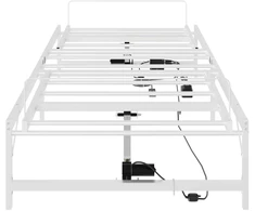 Lova Elektrinis reguliuojamas lovos rėmas Balta 90 x 190 cm Plienas