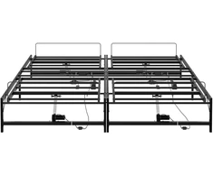 Lova Elektrinis reguliuojamas lovos rėmas Juoda 90 x 213 cm Plienas