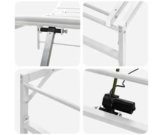 Lova Elektrinis reguliuojamas lovos rėmas Balta 140 x 190 cm Plienas
