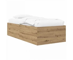 Lova Grindų lovos rėmas Artisano ąžuolo 80 x 200 cm Apdirbta mediena