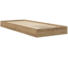 Lova Grindų lovos rėmas Artisano ąžuolo 80 x 200 cm Apdirbta mediena