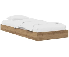 Lova Grindų lovos rėmas Artisano ąžuolo 80 x 200 cm Apdirbta mediena
