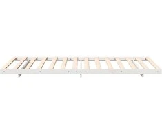 Lova Lovos rėmas Balta 80 x 220 cm Kietos pušies mediena