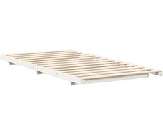 Lova Waszemeble Lovos rėmas Balta 90 x 190 cm Kietos pušies mediena