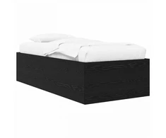 Lova Grindų lovos rėmas Juodojo ąžuolo 80 x 200 cm Apdirbta mediena