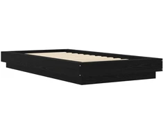 Lova Grindų lovos rėmas Juodojo ąžuolo 80 x 210 cm Apdirbta mediena