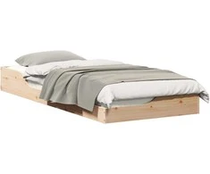 Lova Lovos rėmas Ruda 100 x 210 cm Kietos pušies mediena