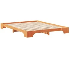 Lova Lovos rėmas Ruda 160 x 210 cm Kietos pušies mediena