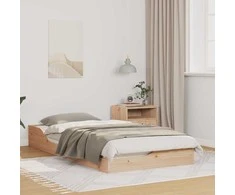 Lova Lovos rėmas Ruda 75 x 190 cm Kietos pušies mediena