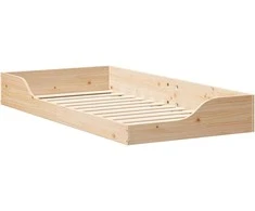Lova Lovos rėmas Ruda 75 x 190 cm Kietos pušies mediena