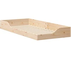 Lova Lovos rėmas Ruda 80 x 210 cm Kietos pušies mediena