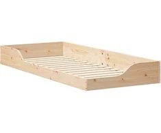 Lova Lovos rėmas Ruda 80 x 220 cm Kietos pušies mediena