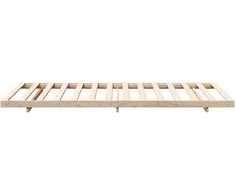 Lova Lovos rėmas Ruda 90 x 210 cm Kietos pušies mediena