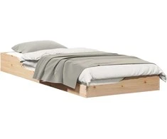 Lova Lovos rėmas Ruda 90 x 220 cm Kietos pušies mediena