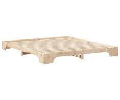 Lova Lovos rėmas Ruda 200 x 220 cm Kietos pušies mediena