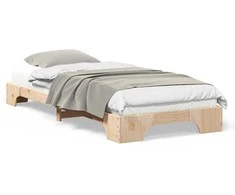 Lova Lovos rėmas Ruda 90 x 210 cm Kietos pušies mediena