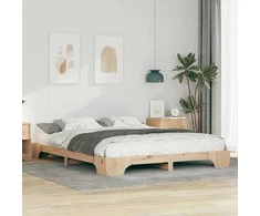 Lova Lovos rėmas Ruda 160 x 210 cm Kietos pušies mediena
