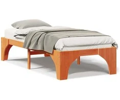 Lova Lovos rėmas Ruda 80 x 200 cm Kietos pušies mediena