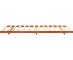 Lova Lovos rėmas Vaško ruda 100 x 220 cm Kietos pušies mediena