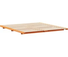 Lova Lovos rėmas Vaško ruda 200 x 220 cm Kietos pušies mediena