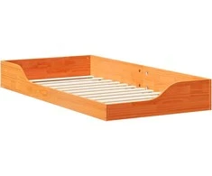 Lova Lovos rėmas Vaško ruda 75 x 190 cm Kietos pušies mediena