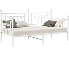 Lova Dienos lovos rėmas Balta 107 x 203 cm Plienas