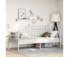 Lova Dienos lovos rėmas Balta 107 x 203 cm Plienas