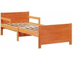 Lova Lovos rėmas Vaško ruda 80 x 200 cm Apdirbta mediena