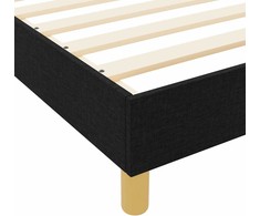 Lova Lovos rėmas su galvūgalio Juoda 100 x 200 cm audinys