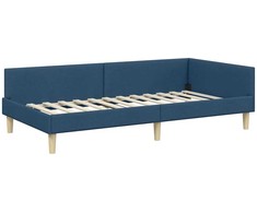 Lova Kampinė lovos konstrukcija Mėlyna 90 x 200 cm audinys