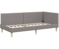 Lova Kampinė lovos konstrukcija su galvūgalio Taupe 90 cm x 200 cm