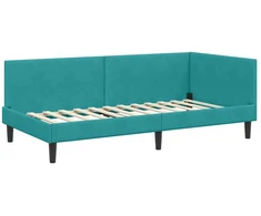 Lova Kampinė lovos konstrukcija Turkio 100 cm x 200 cm Aksomas