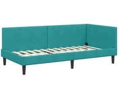 Lova Kampinė lovos konstrukcija Turkio 90 cm x 200 cm Aksomas