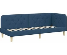 Lova Kampinė lovos konstrukcija Mėlyna 80 x 200 cm audinys