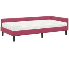 Lova Kampinė lovos konstrukcija su čiužiniu Kita 2 pcs Žalia Aksomas