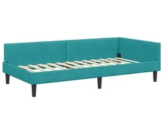 Lova Kampinė lovos konstrukcija Turkio 90 cm x 190 cm Aksomas