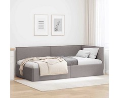 Lova Kampinė lovos konstrukcija Tortora 90 x 200 cm audinys