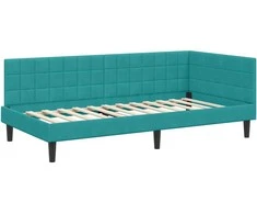 Lova Kampinė lovos konstrukcija Turkio 100 cm x 200 cm Aksomas
