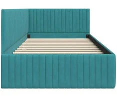 Lova Kampinė lovos konstrukcija Turkio 100 cm x 200 cm Aksomas